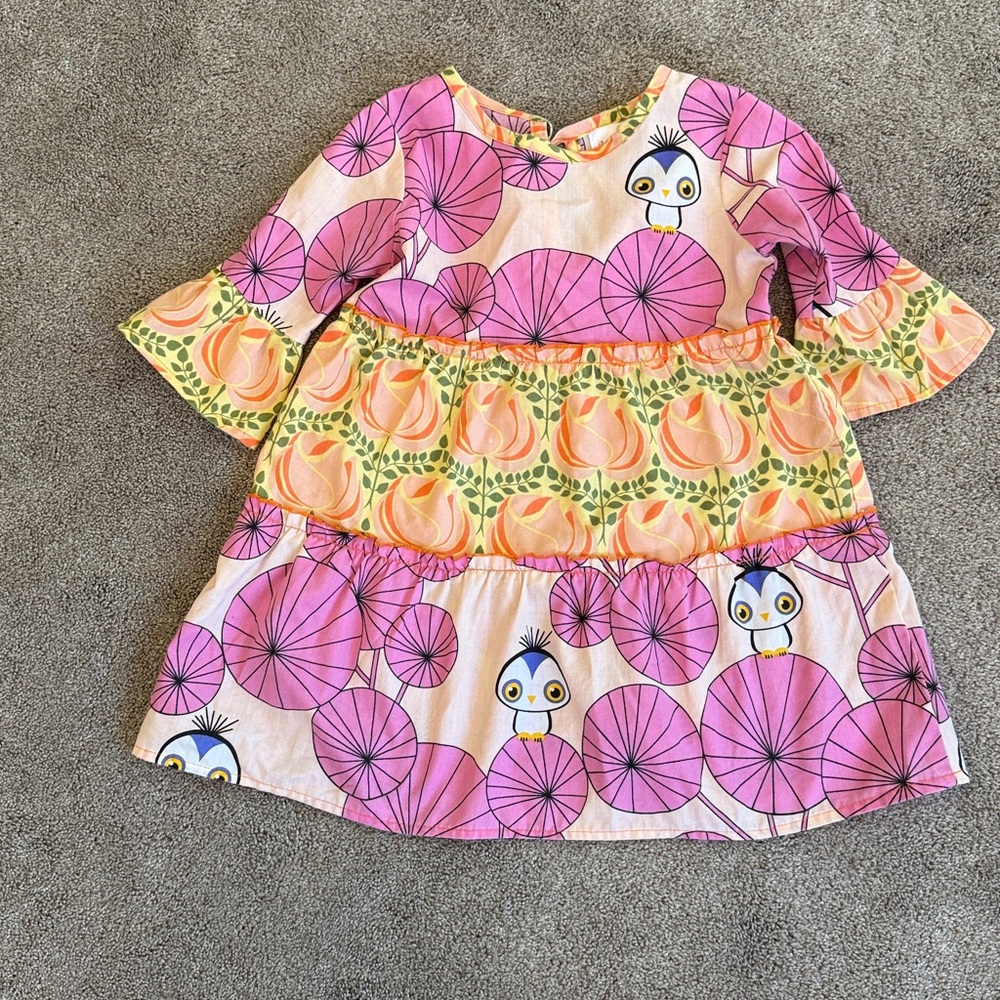 Right Bank Babies- Owl and Floral Dress